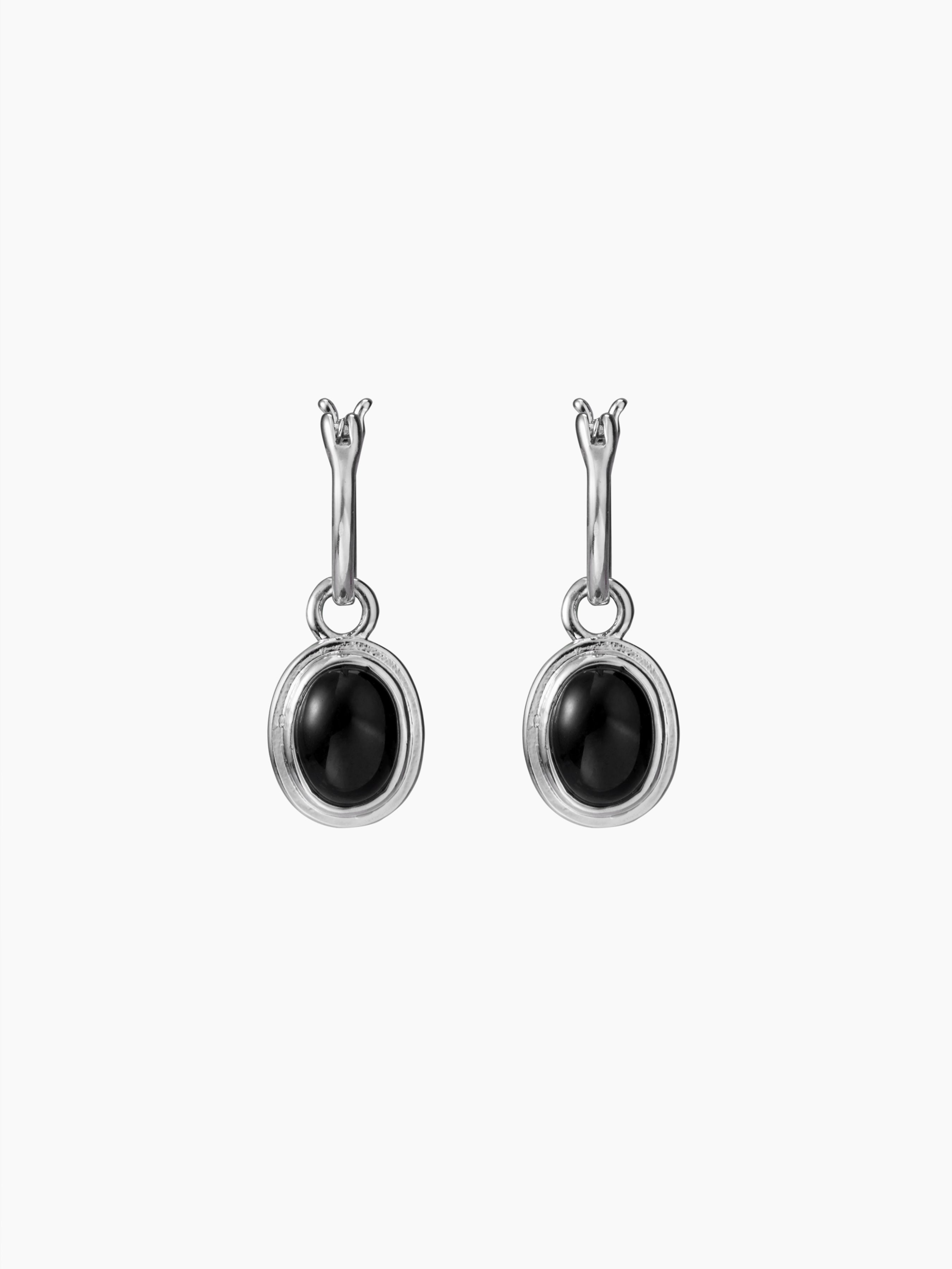 ROUND ZIRCON DROP EARRINGS