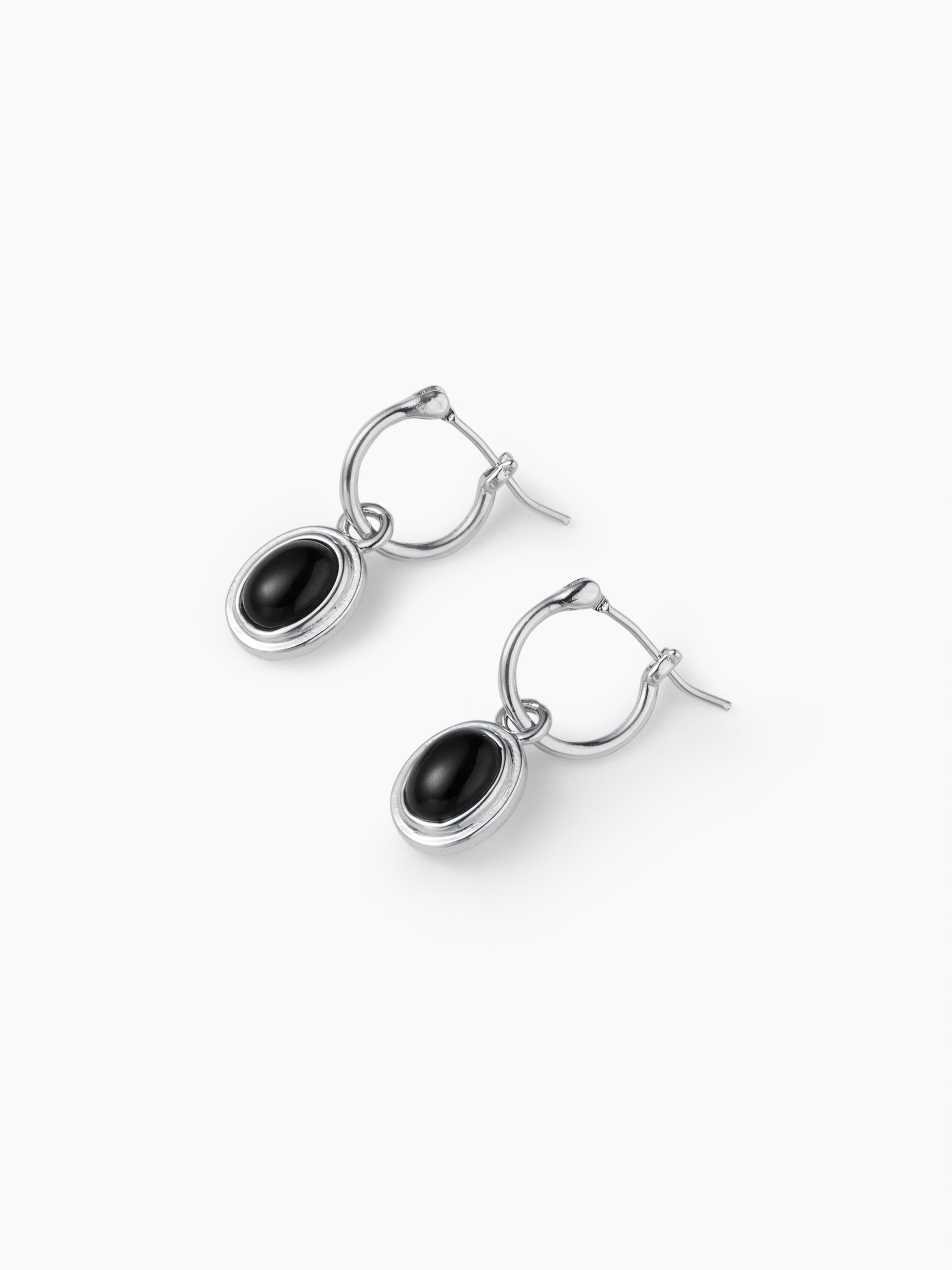 ROUND ZIRCON DROP EARRINGS