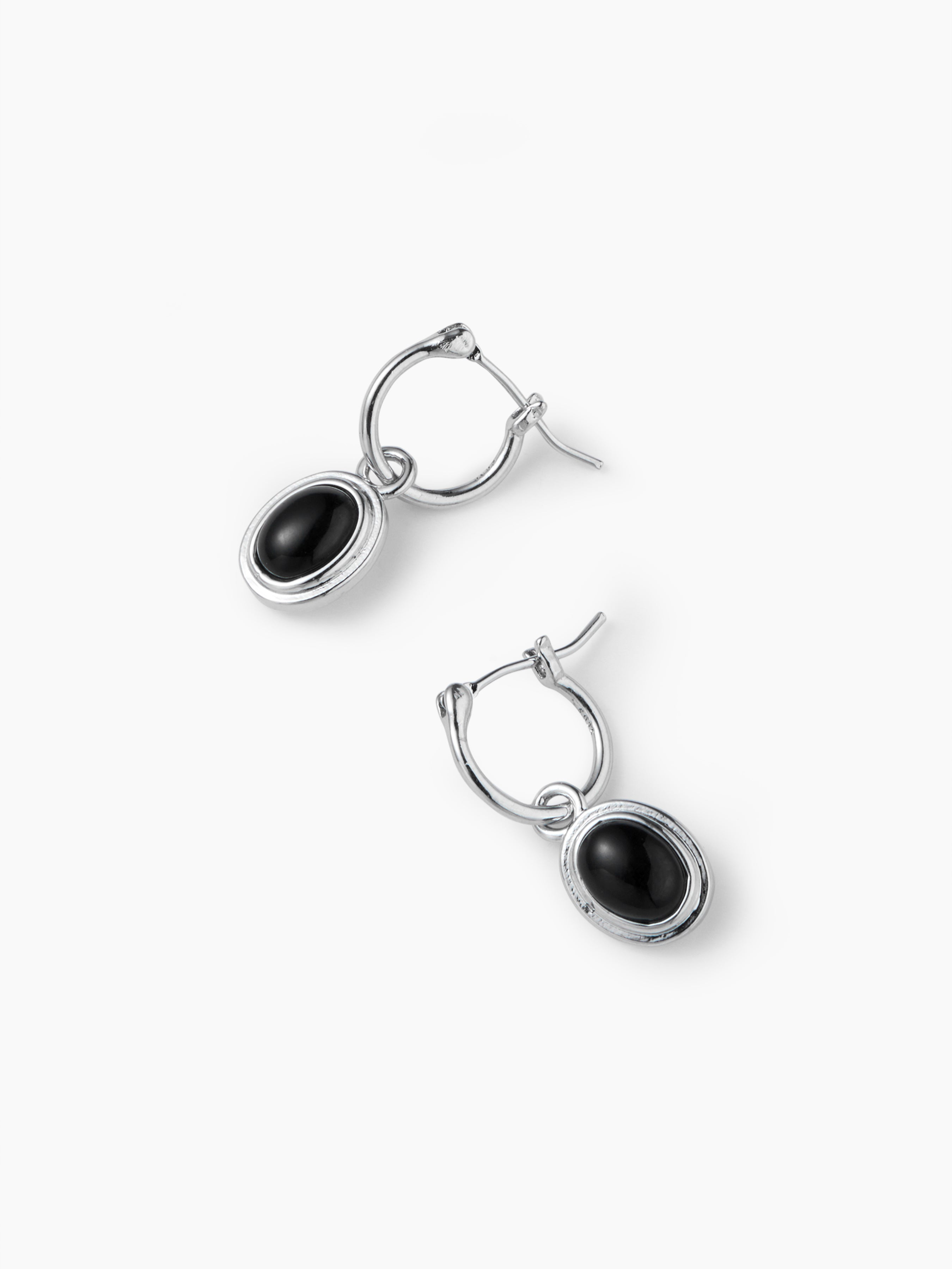 ROUND ZIRCON DROP EARRINGS