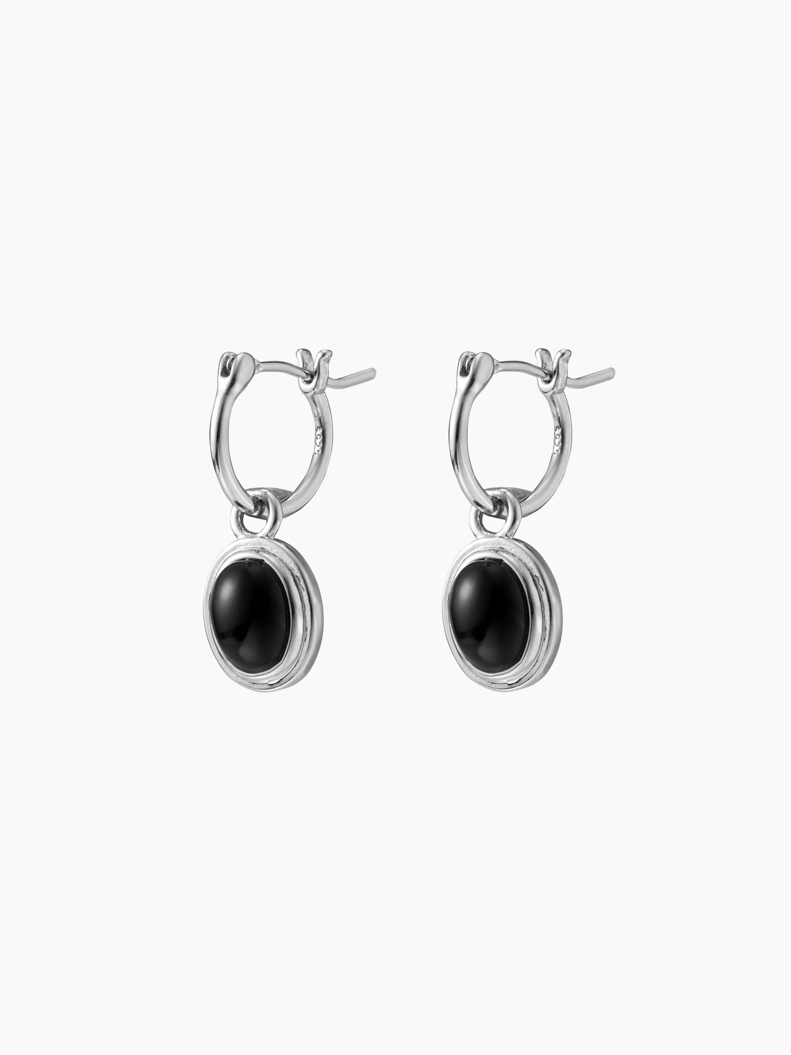 ROUND ZIRCON DROP EARRINGS