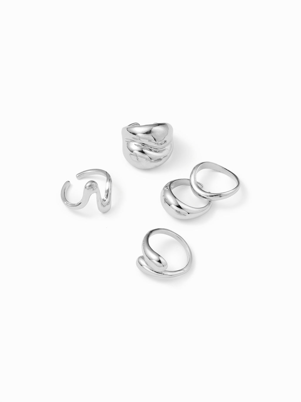 5PCS IRREGULAR RING SET